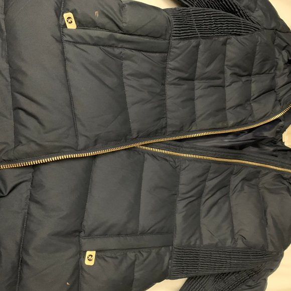 Michael Kors Navy Puffy Jacket with Fur Hood - Picture 3 of 6